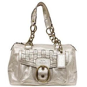 Coach Handbag/Shoulder Bag - Silver #12413